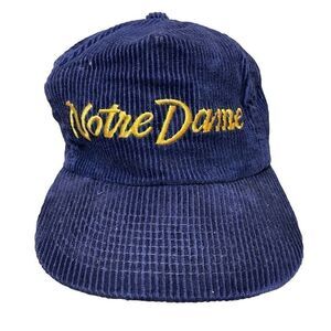 Vintage Rare 80’s Corduroy Sports Specialties Notre Dame Hat